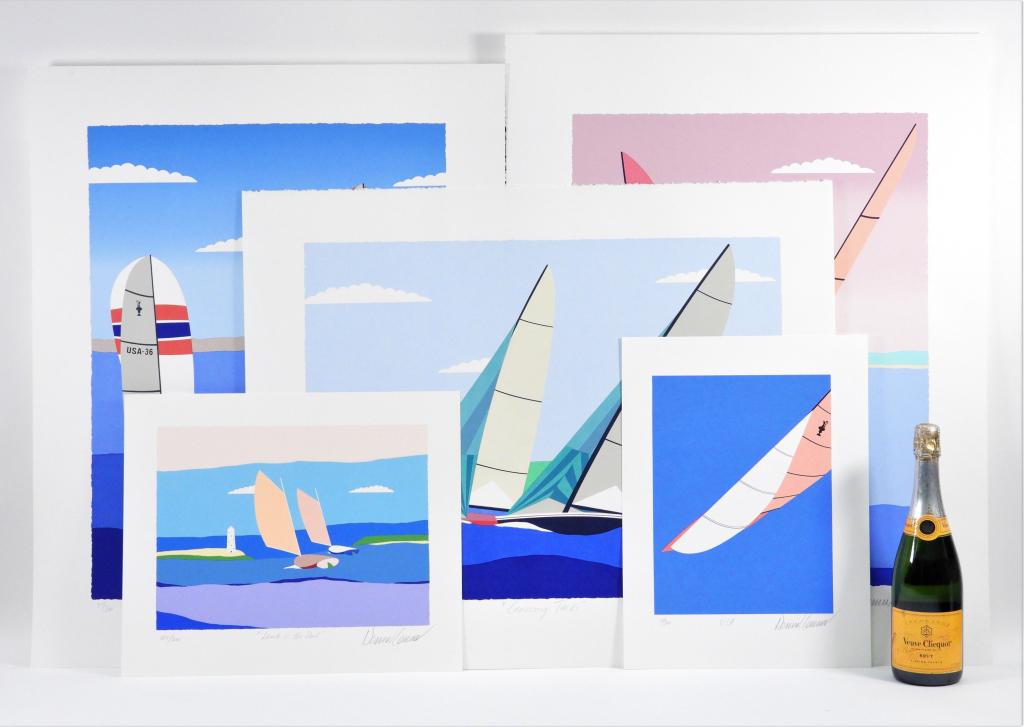 5PC Dennis Conner Yachting Serigraph Portfolio (1 of 12)