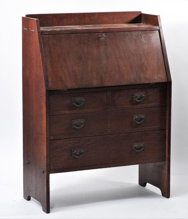 Gustave Stickley Slant Top Desk (1 of 12)