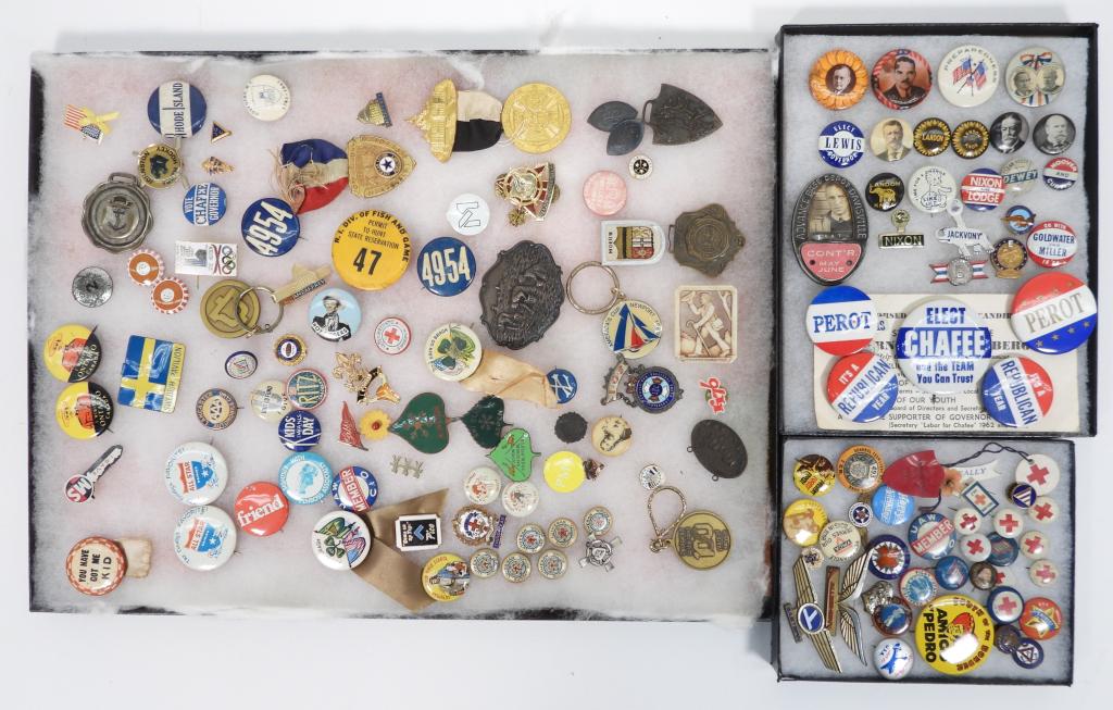 LG Collection of Political & Other Pins (1 of 10)