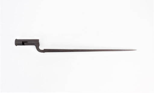 Rack Numbered British Land Pattern Bayonet: England C. 1750s-60s British "New Pattern" bayonet with a triangular blade and a small mark about an inch up from the base of the blade, the socket is marked "6/18" near the slot. Note: For similar