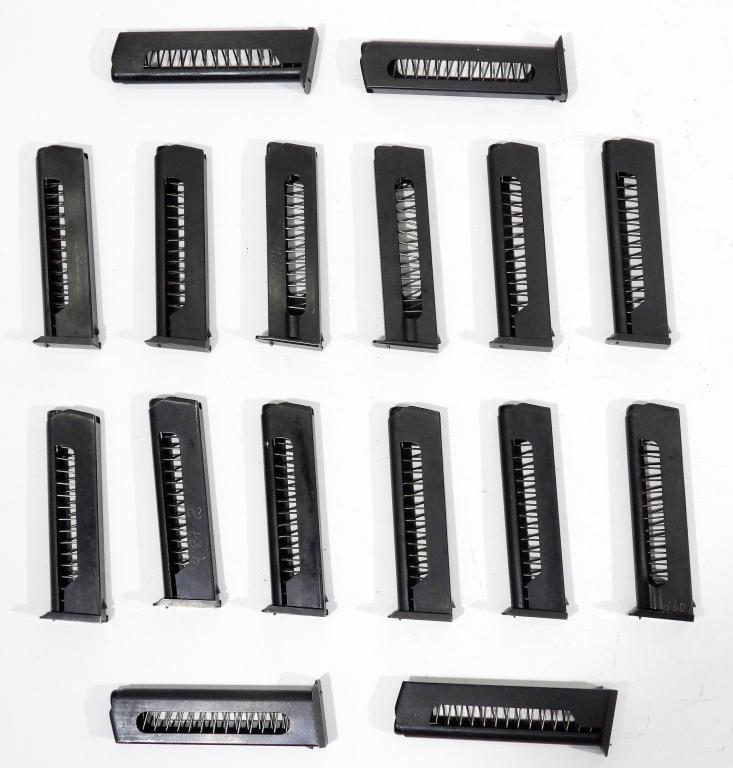 Sixteen Russian Makorov Magazines: Sixteen Makorov magazines, most look unused, a few with serial numbers etched.