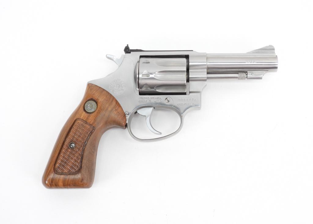 Taurus M94 Revolver: Brazil .22 Long Rifle, serial number ND96074, stainless finish, marked on the right side of the frame with Taurus logo, and marked on the right side of the barrel "22LR." Note: FFL Barrel lg. 3".Overa