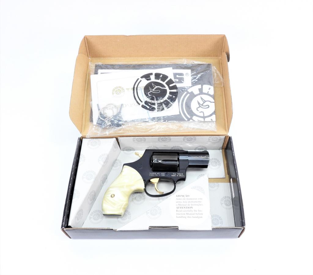 Taurus Ultra-Lite Revolver: Brazil ;38 Special, serial number WA 75213, dark blued finish, marked on the left side of the frame "TAURUS ULTRA-LITE", marked on the right side of the barrel .38 SPECIAL", with the instructions and 
