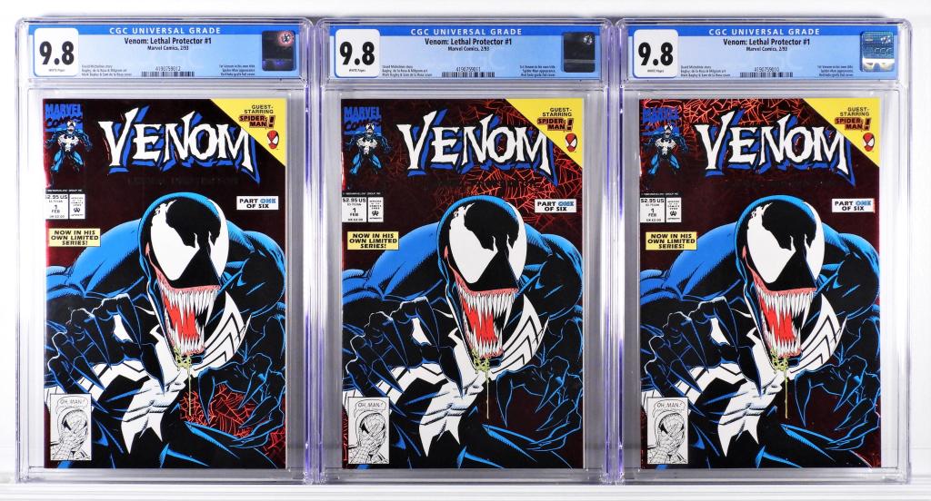 3 Marvel Comics Venom: Lethal Protector #1 CGC 9.8 (1 of 2)