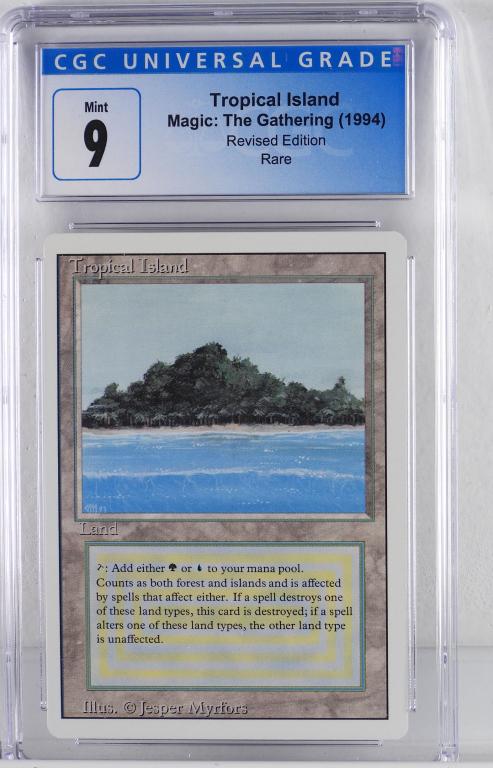 Magic The Gathering Revised Tropical Island CGC 9 (1 of 2)