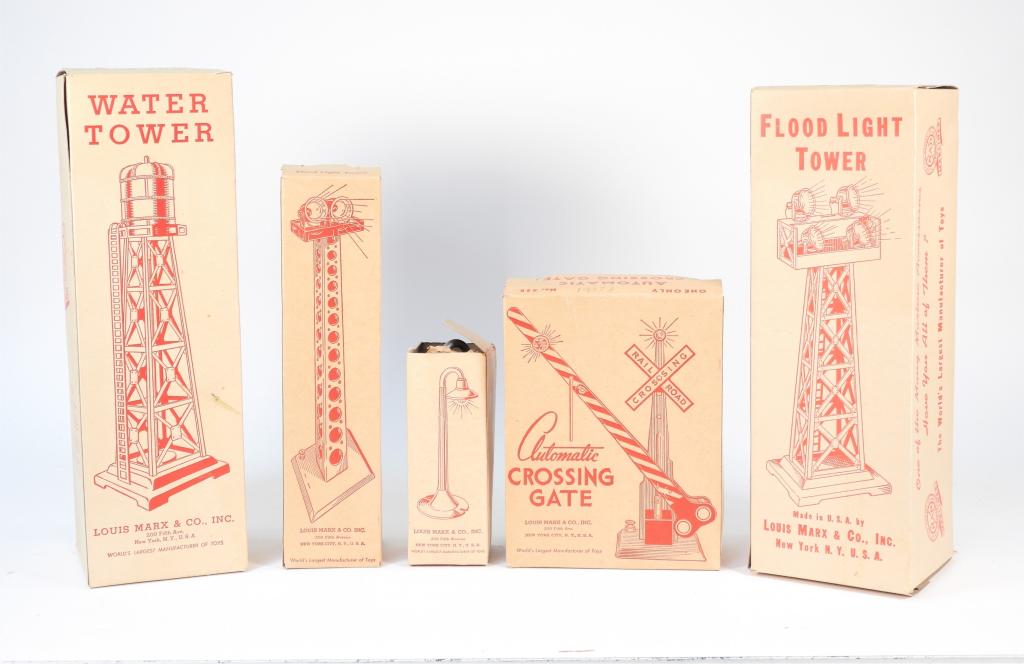 5PC C1950 Marx Toys Marlines MIB Train Accessories (1 of 11)