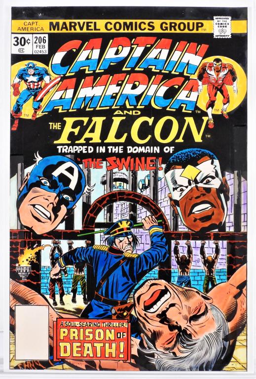 Marvel Captain America #206 Cover Color Guide (1 of 4)