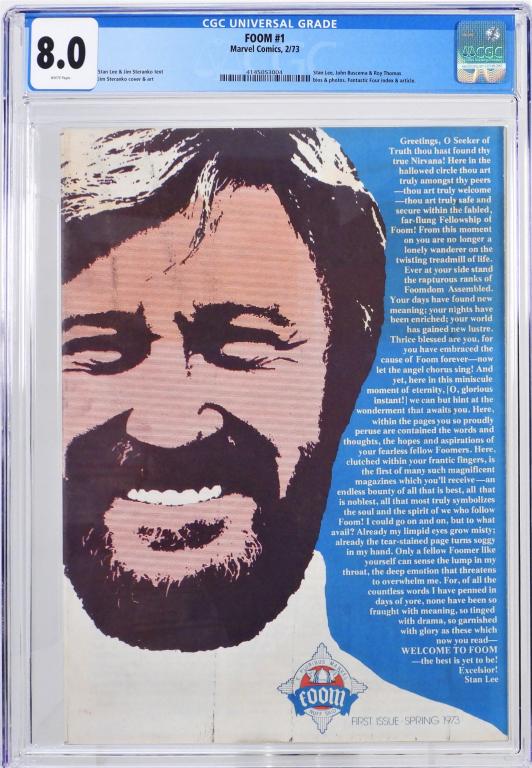 Marvel Comics FOOM #1 CGC 8.0 (1 of 2)