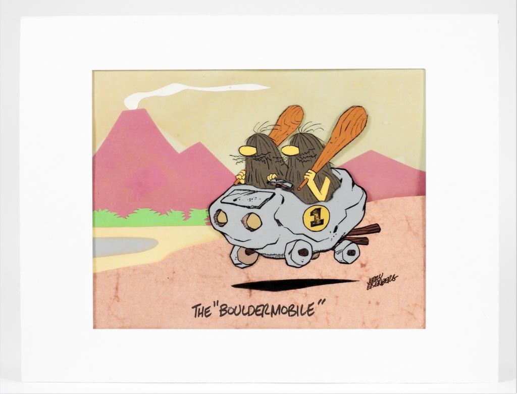 1968 Wacky Races Bouldermobile Animation Cel (1 of 7)