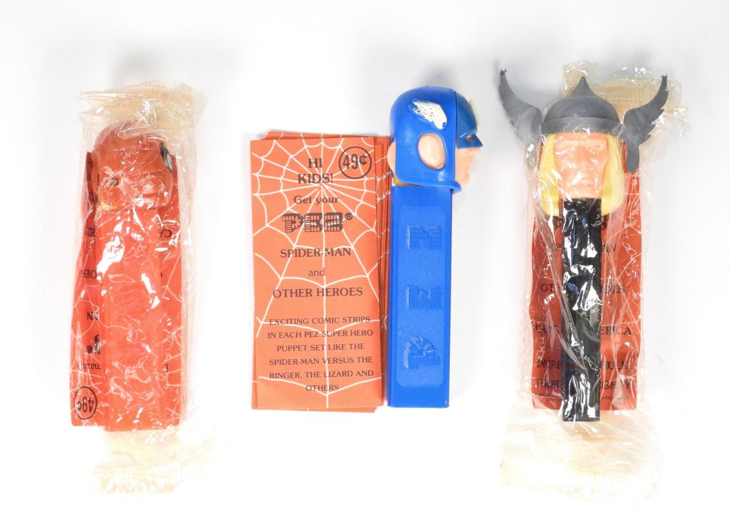 1978 PEZ Marvel Captain America Thor Spider-Man (1 of 14)