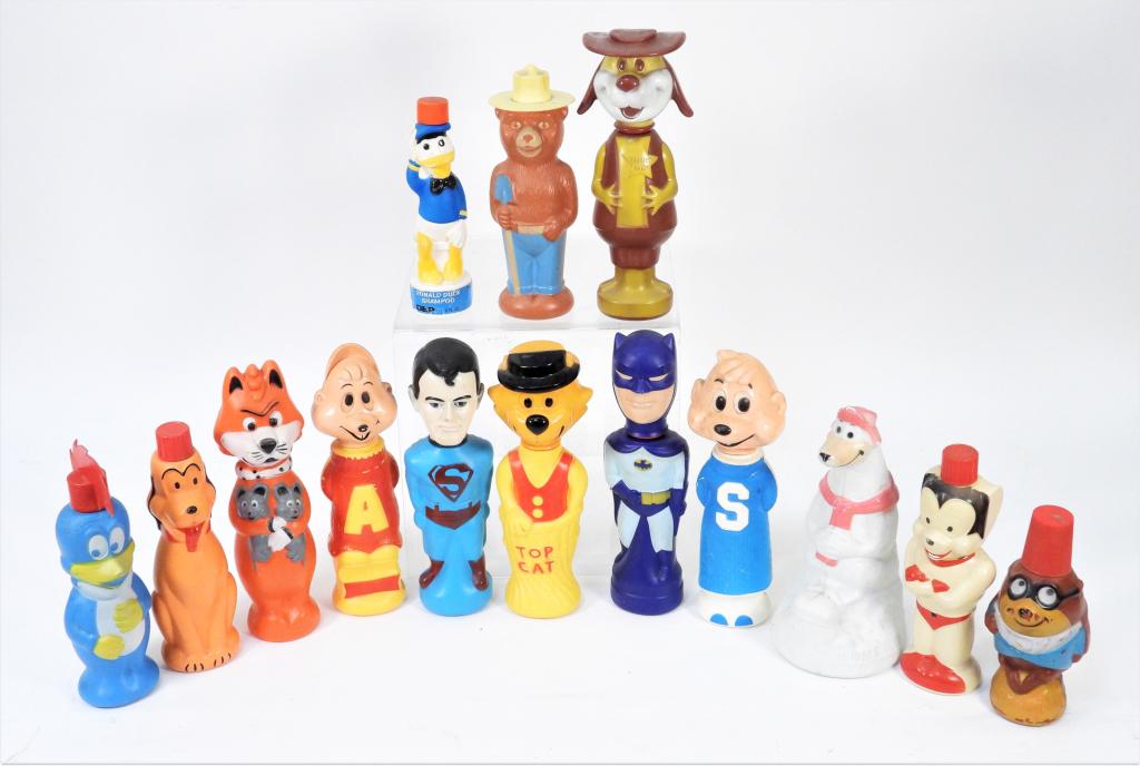 1960's Cartoon Superhero Bubble Bath Doll Bottles (1 of 10)