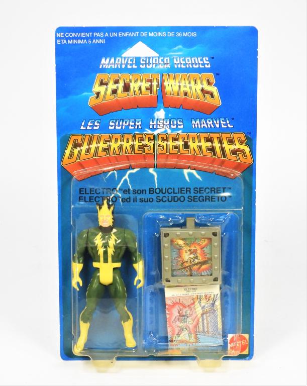 Rare 1986 Mattel France Secret Wars Electro MOSC (1 of 5)