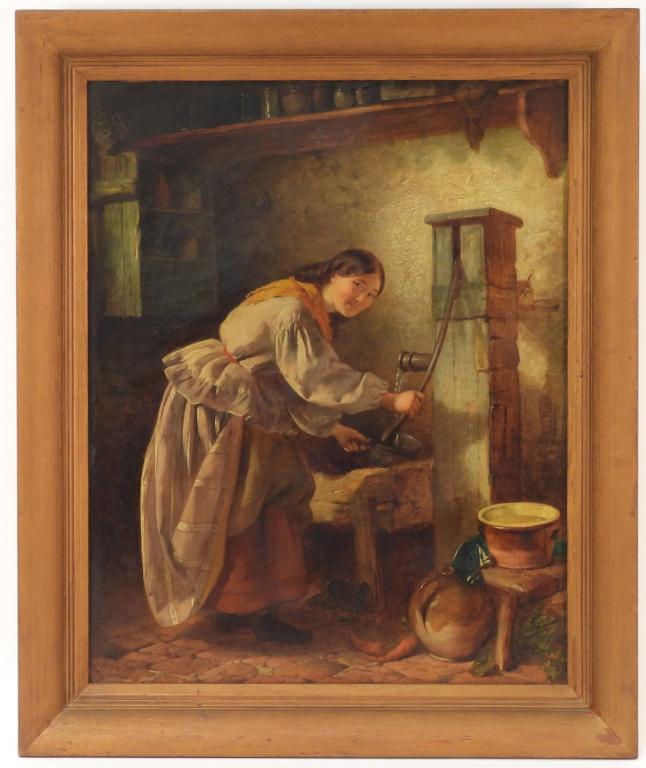 Joseph H. Barnes Portrait of a Woman Painting (1 of 10)