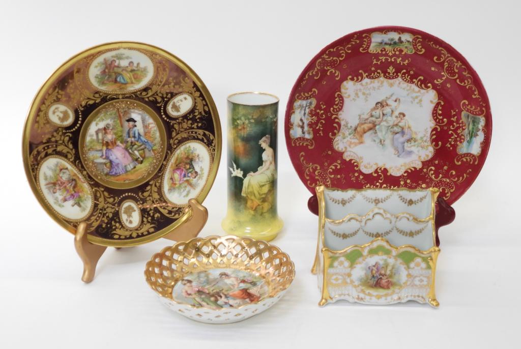 5PC Dresden Prussia Decorated Porcelain Tablewares (1 of 12)