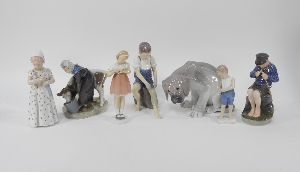 7PC Royal Copenhagen Bing Grondahl B&G Figurines (1 of 12)