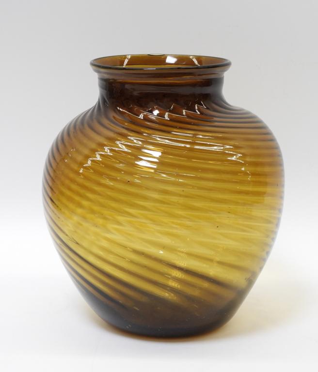 Antique Ohio Swirl Demijohn Vase (1 of 11)