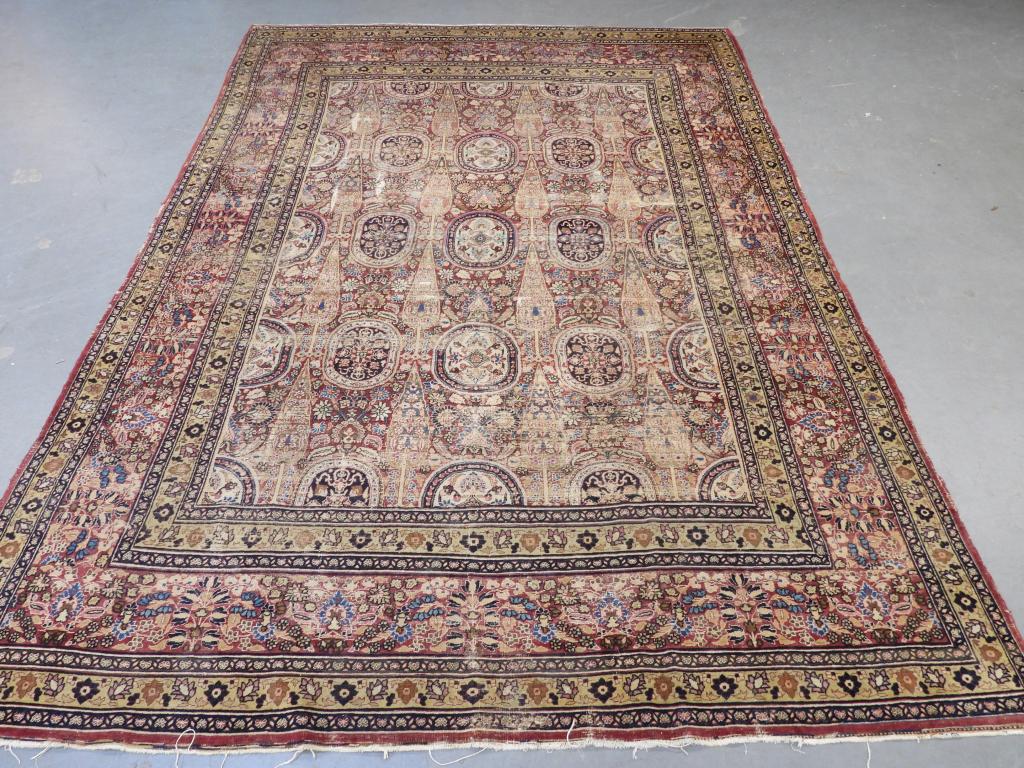 Middle Eastern Mashad Carpet Rug (1 of 12)