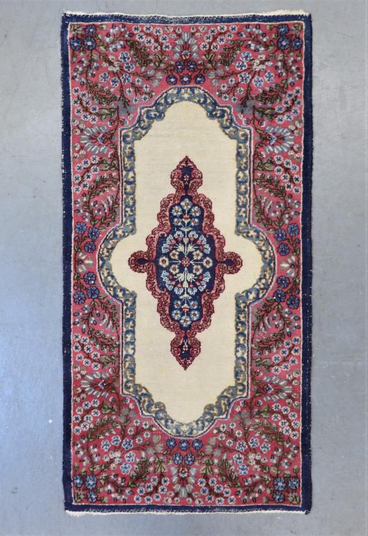 Middle Eastern Kerman Carpet Rug (1 of 9)