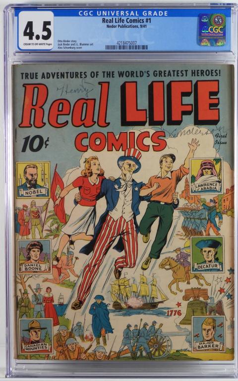 Nedor Publications Real Life Comics #1 CGC 4.5 (1 of 2)