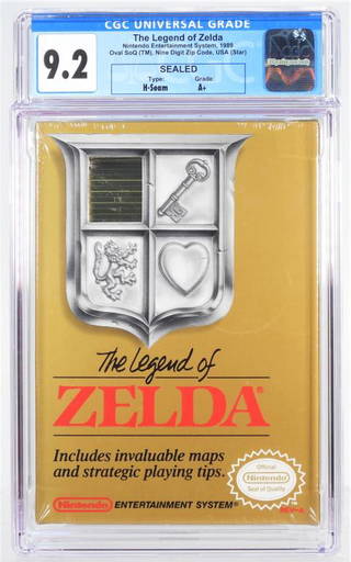 Factory Sealed FIRST Zelda. Predates The Legend of Zelda on NES. VGA Graded  85!