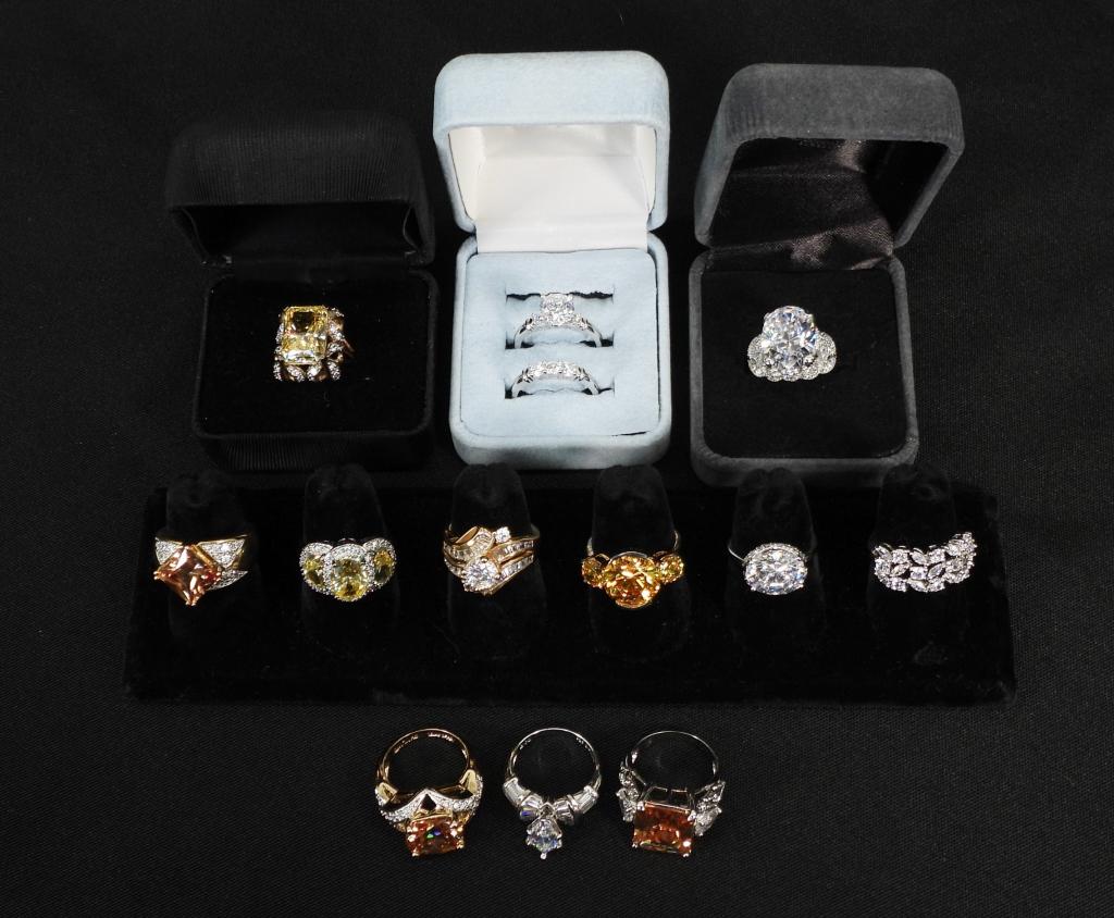 13PC Estate Sterling Silver Rings (1 of 12)