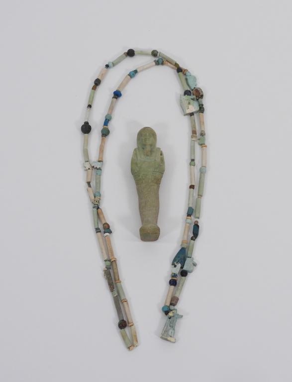 2PC Egyptian Ushabti & Amulet Necklace of Horus (1 of 9)
