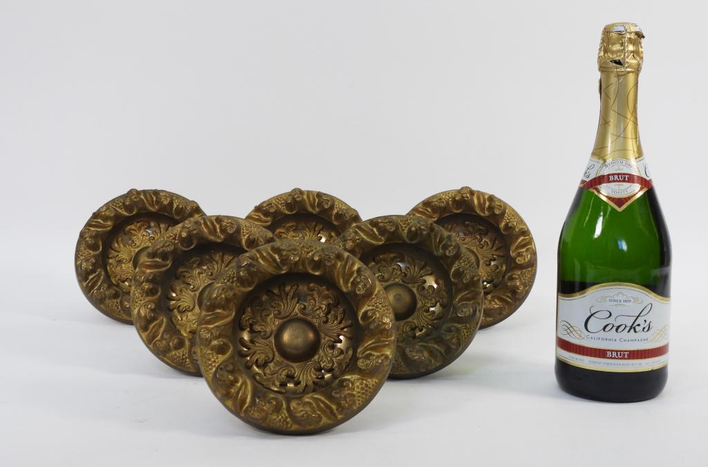 6PC LG Bronze Grape Vine Curtain Tie Backs (1 of 12)