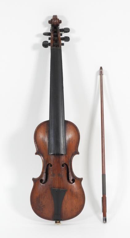 18C French Pochette Violin &  A. Lamy Bow (1 of 12)