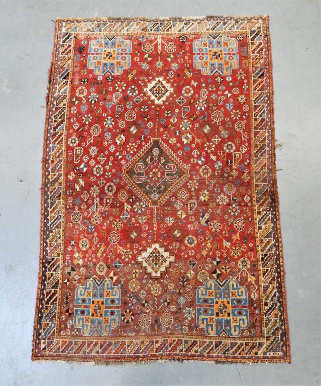 Middle Eastern Geometric Floral Rug (1 of 11)
