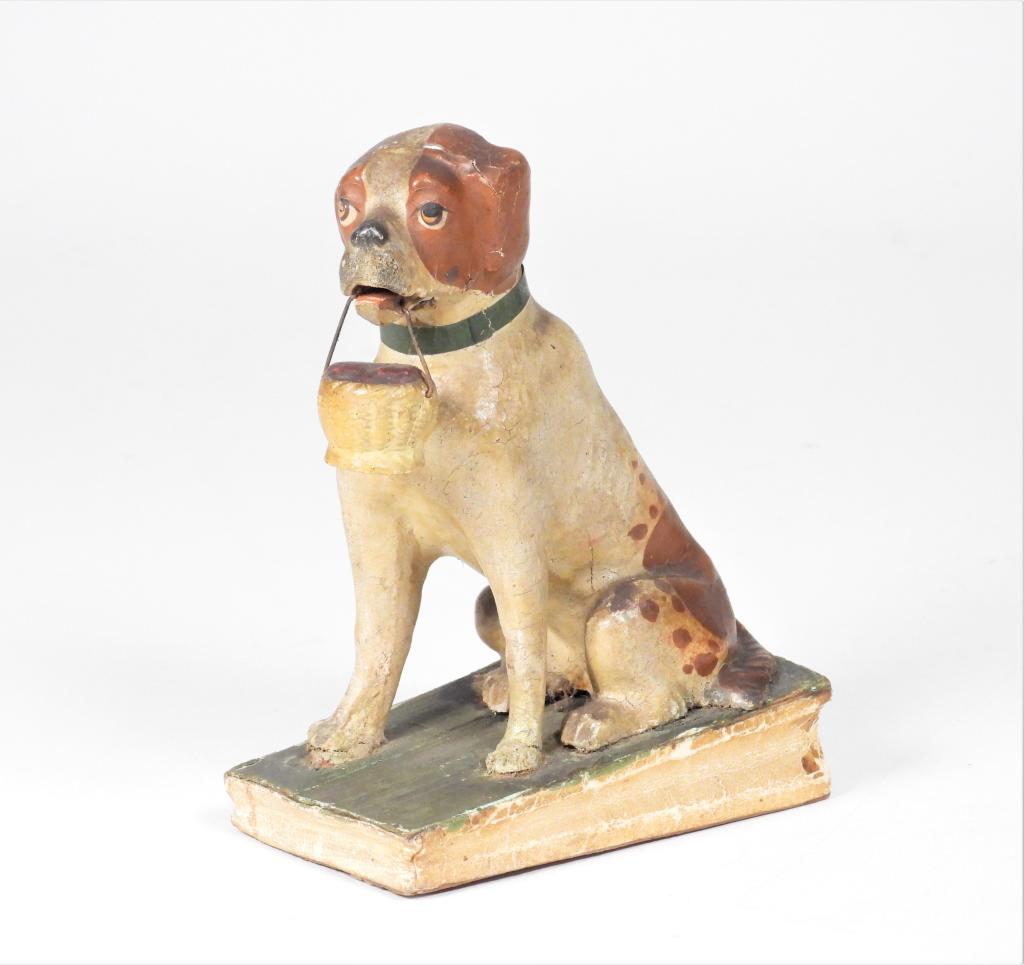 Painted Composition Animated Dog Pip Squeak Toy (1 of 8)