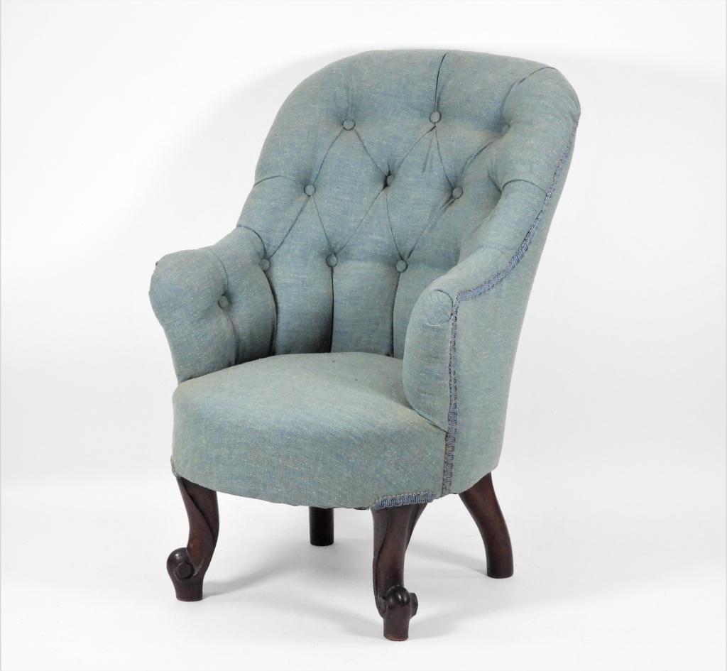 19C American Mahogany Child's Wing Chair (1 of 9)