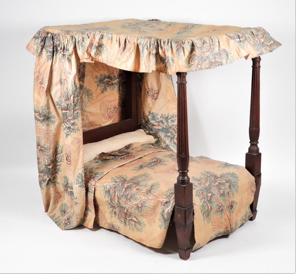 C.1875 Victorian Toy Doll Poster Bed (1 of 10)