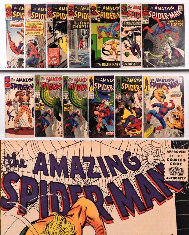 13PC Marvel Comics Amazing Spider-Man #17-#57 (1 of 3)