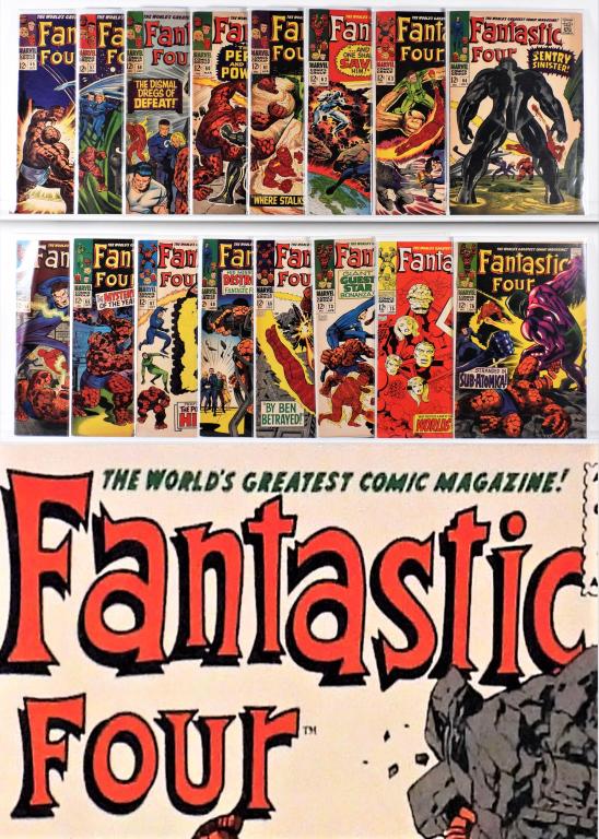 18PC Marvel Comics Fantastic Four #55-78 Key Group (1 of 4)