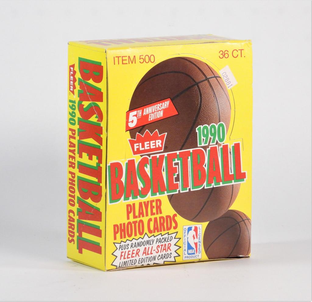 1990 Fleer Basketball Player Photo Cards 36ct. Box (1 of 3)