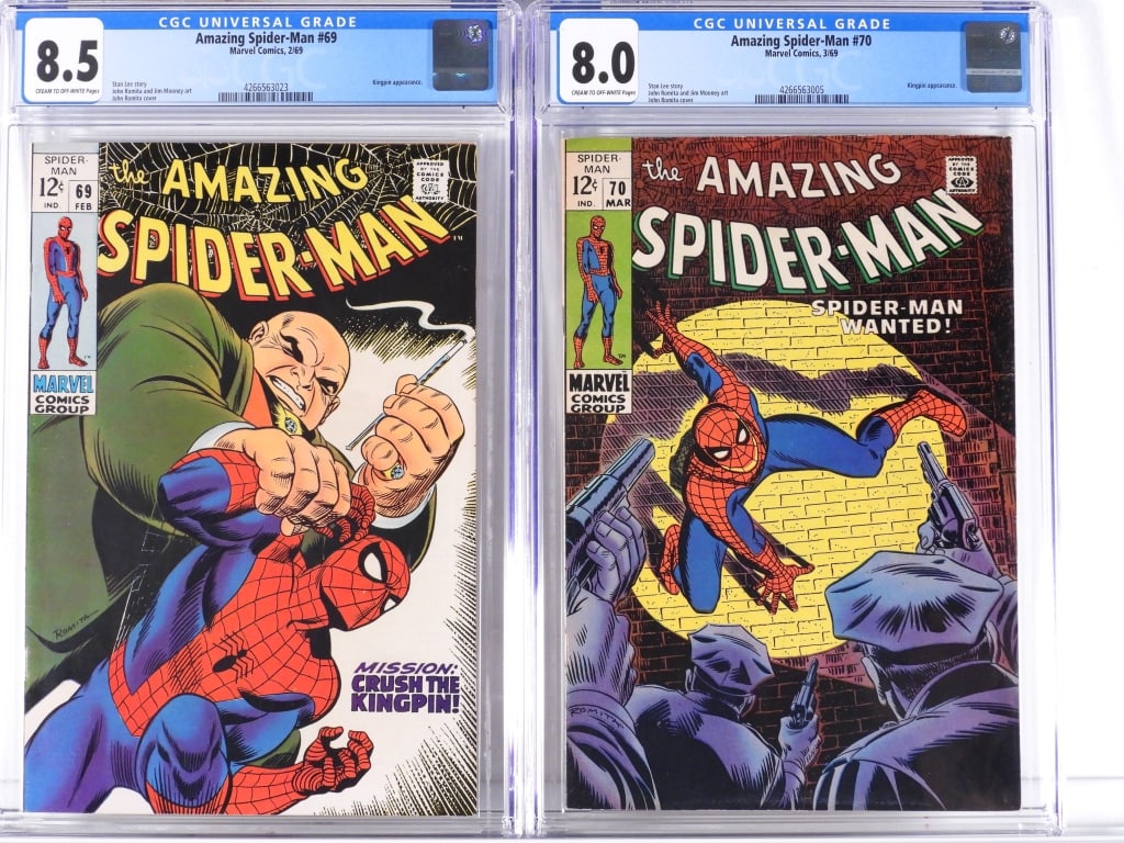 2PC Marvel Comics Amazing Spider-Man #69 #70 CGC (1 of 2)