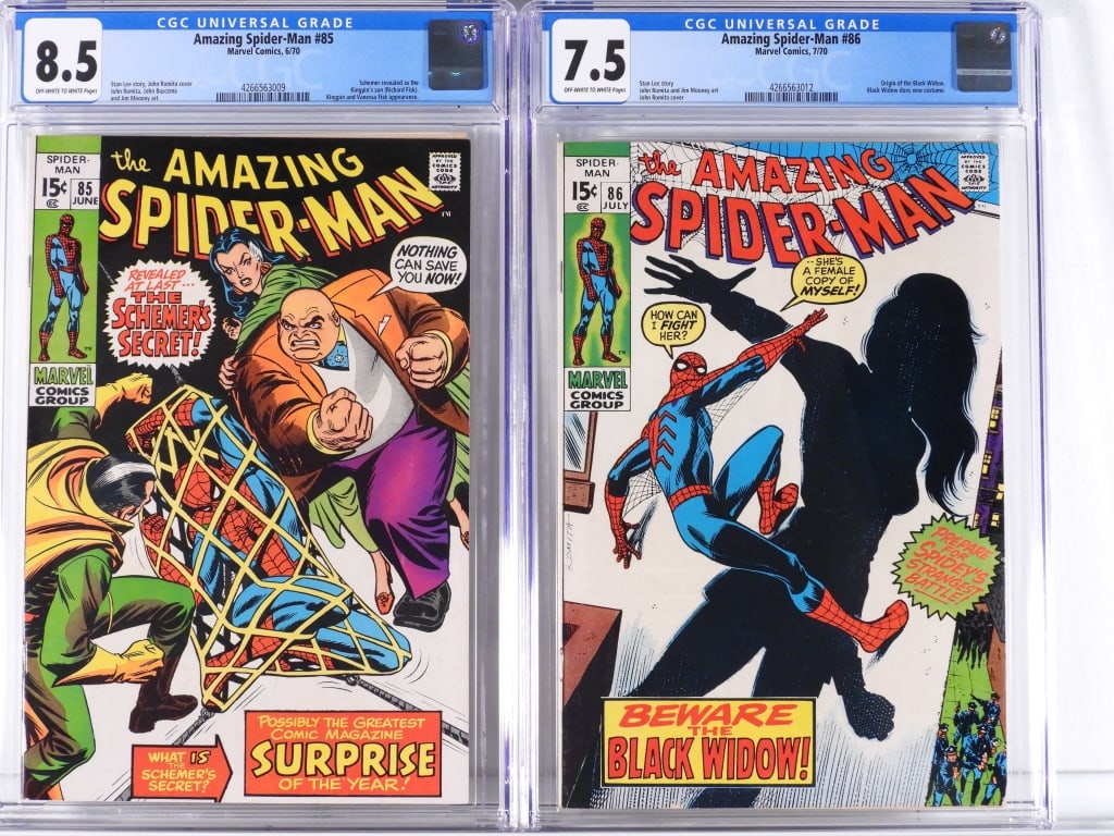 2PC Marvel Comics Amazing Spider-Man #85 #86 CGC (1 of 2)
