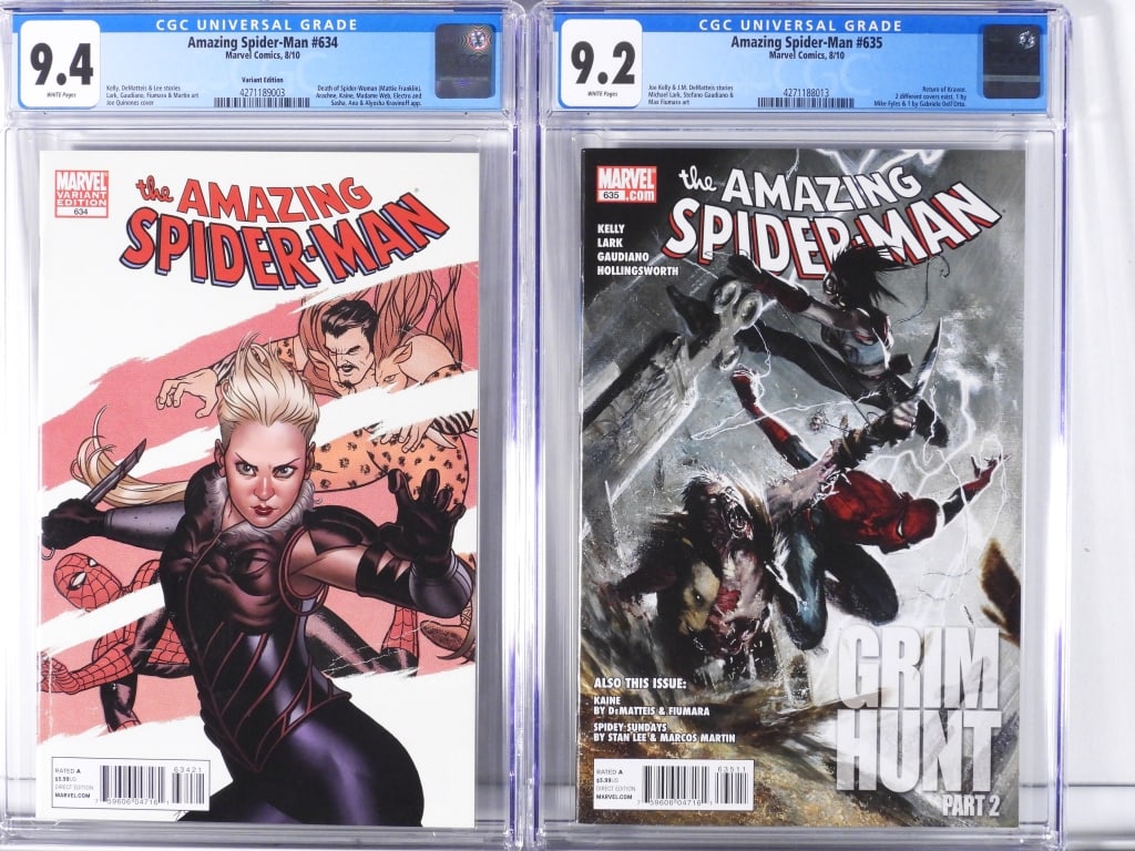 2PC Marvel Comics Amazing Spider-Man #634 #635 CGC (1 of 2)