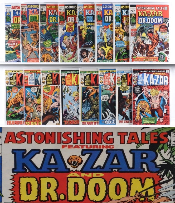 35PC Marvel Comics Astonishing Tales #1-#36 Group (1 of 6)