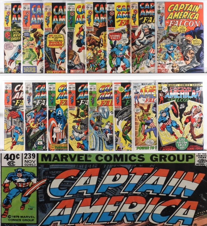 122PC Marvel Comics Captain America #129-#250 Run (1 of 9)