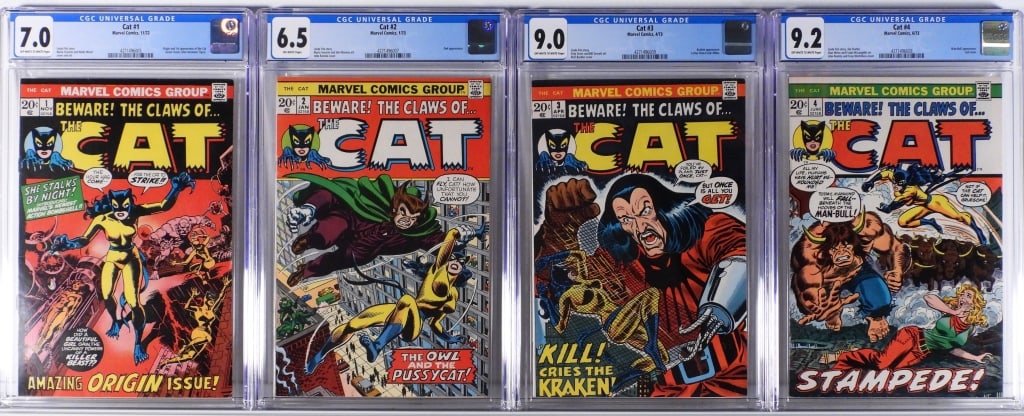 4PC Marvel Comics Cat #1-#4 CGC Group (1 of 2)