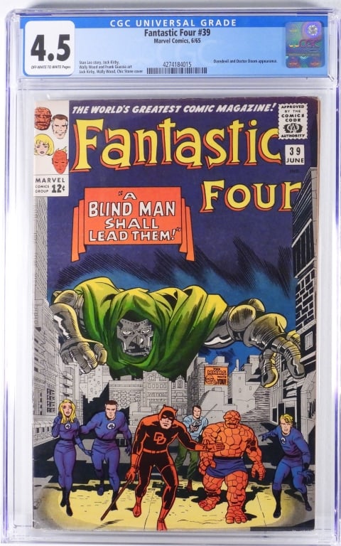 Marvel Comics Fantastic Four #39 CGC 4.5 (1 of 2)