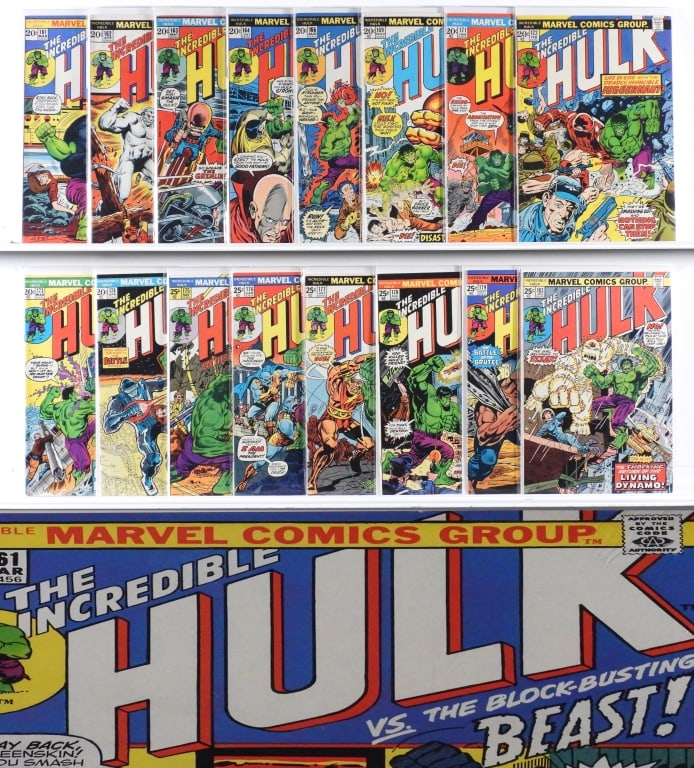 84PC Marvel Comics Incredible Hulk #161-#250 Group (1 of 12)