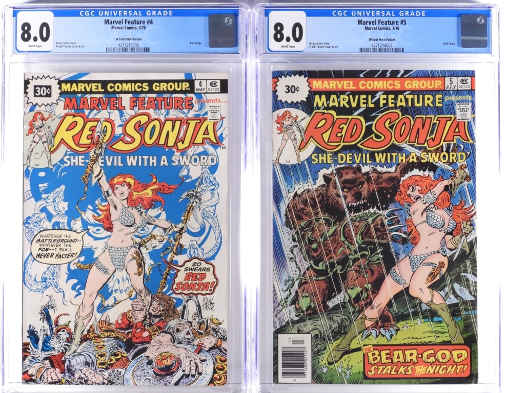 2PC Marvel Comics Marvel Feature #4 #5 CGC 30-Cent (1 of 2)