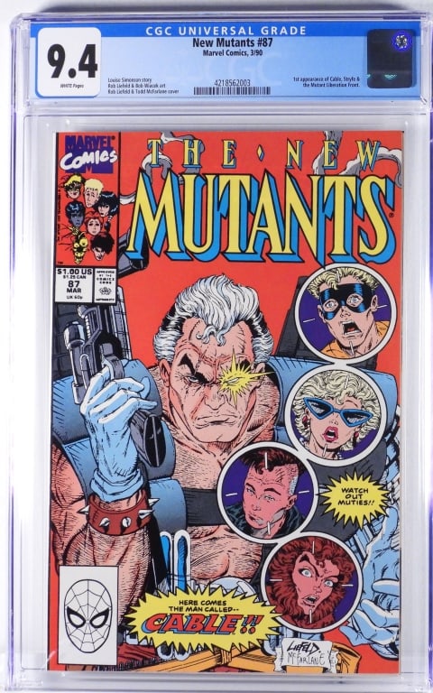 Marvel Comics New Mutants #87 CGC 9.4 (1 of 2)