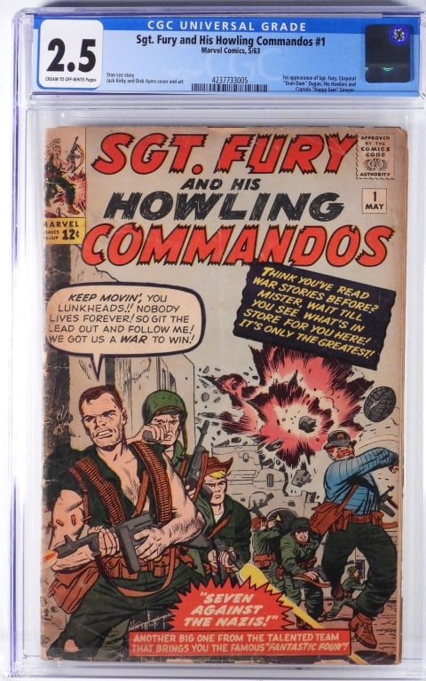 Marvel Sgt Fury & His Howling Commandos #1 CGC 2.5 (1 of 2)
