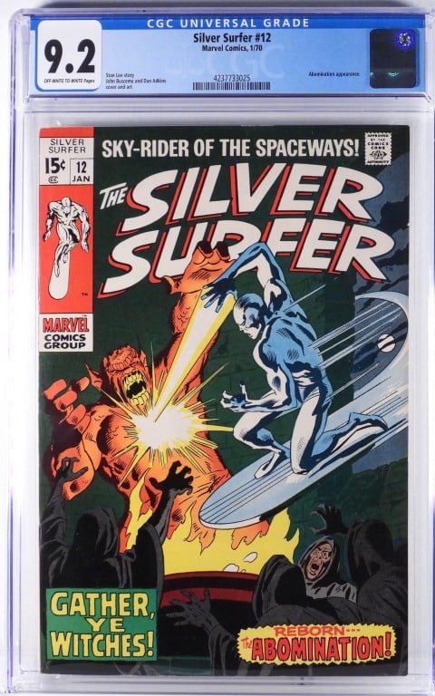 Marvel Comics Silver Surfer #12 CGC 9.2 (1 of 2)