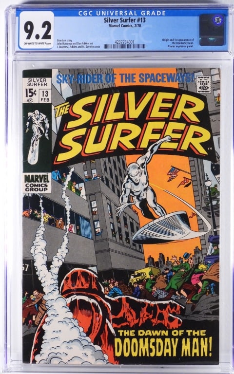 Marvel Comics Silver Surfer #13 CGC 9.2 (1 of 2)