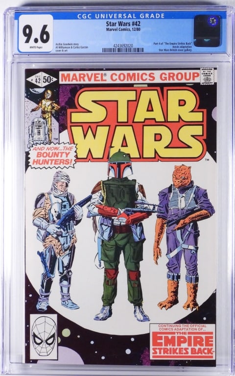 Marvel Comics Star Wars #42 CGC 9.6 (1 of 2)