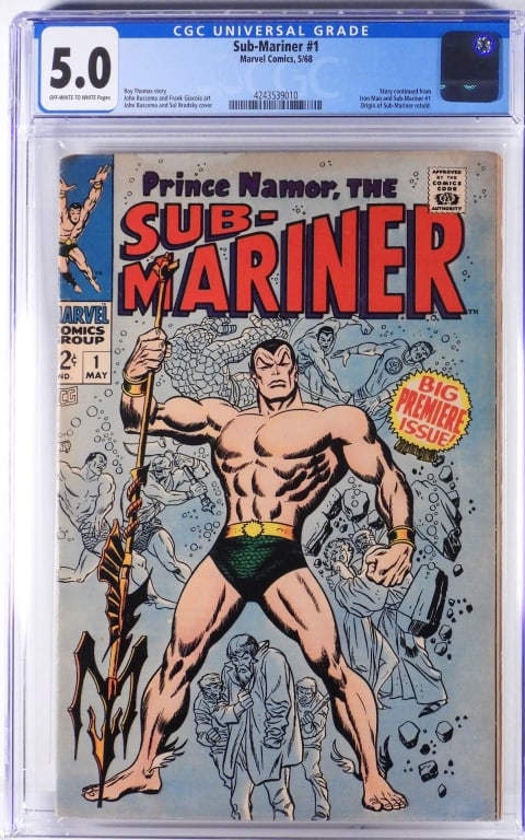 Marvel Comics Sub-Mariner #1 CGC 5.0 (1 of 2)